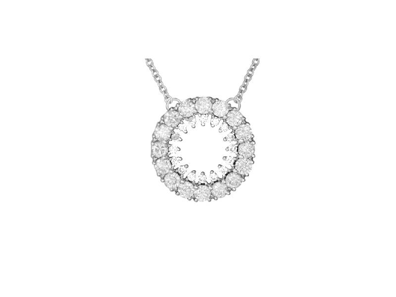 WORLD DIAMOND GROUP WORLD DIAMOND GROUP PENDANT WHITE GOLD AND DIAMONDS PDG015DI